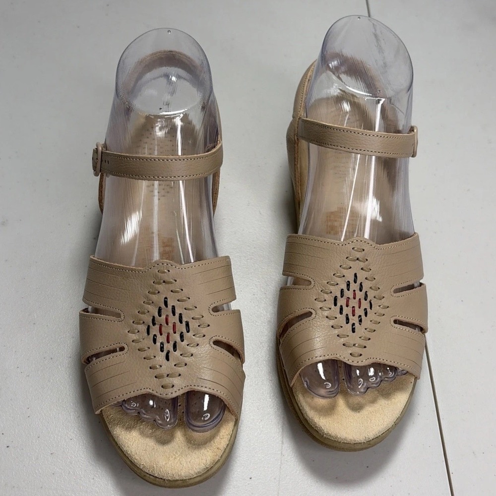 SAS Women 7 Huarache Tripad Comfort Beige Ankle Strap Sandal Shoes Aztec USA